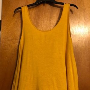 Mustard Open Back Tank